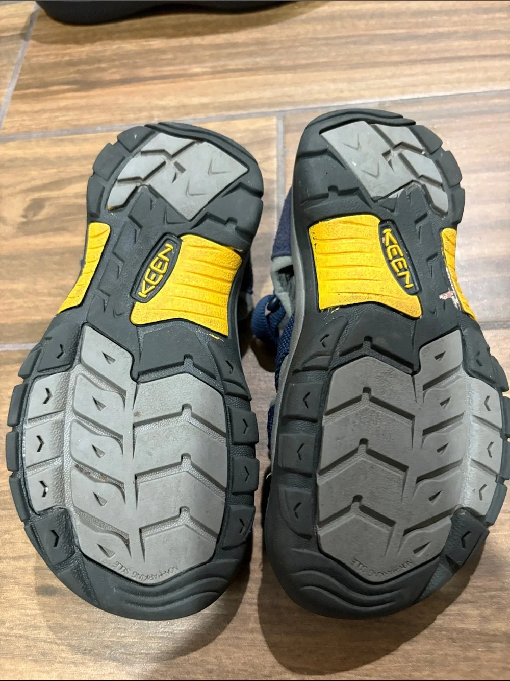 Keen Kids Navy and Gray Closed-Toe Outdoor Sandals